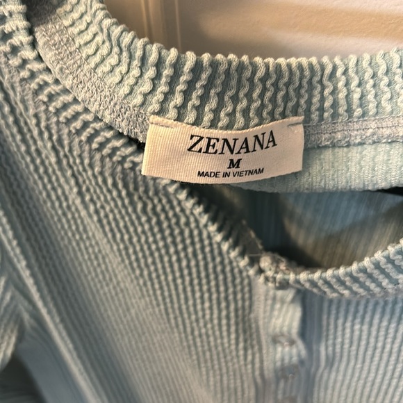 Light Blue Button down Top - Picture 3 of 3